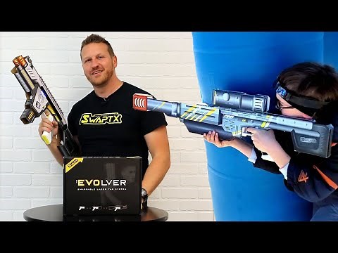 Evolver Laser Tag Unboxing - Best Home Laser Tag - Swappable Skins