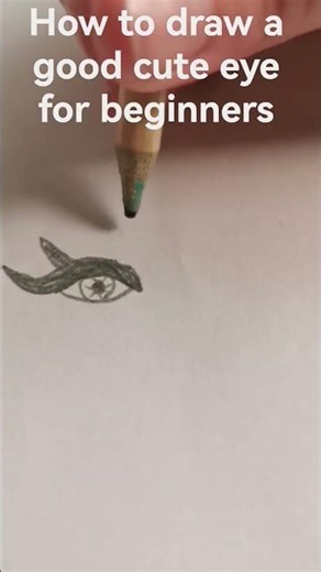 how to draw a good cute eye for beginners #drawing