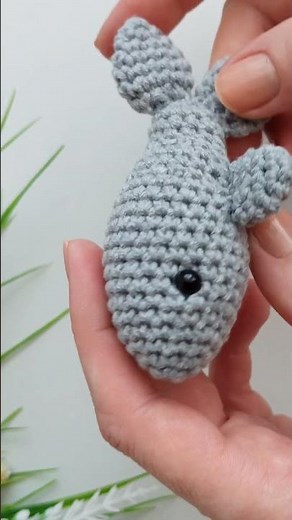 Crochet baby shark, easy crochet amigurumi shark pattern