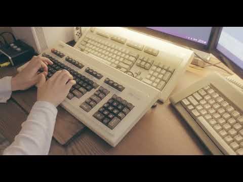 EPSON QX-10 Keyboard (Q703AA) + solenoid typing demo