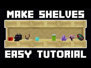 Minecraft - How To Use Shelves (Bedrock/Java)