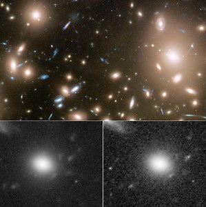 Hubble Space Telescope Captures Three Different Moments of a Supernova Explosions in a Single Snapshot