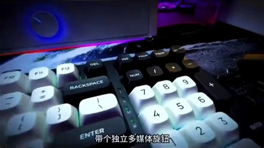 红龙REDRAGONKS99三模客制化机械键盘二次元UV喷绘Gasket结构单键开槽多媒体旋钮电竞游戏办公客制化键盘白蓝