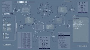 Infographic animation on the theme of programming and mobile device.