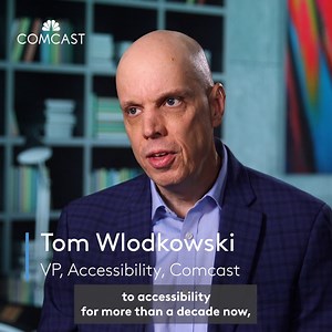 ‘When you make a product more inclusive, you make a better product for everyone.’ Tom Wlodkowski, Vice President of #Accessibility at Comcast, shares how our long-standing commitment to inclusive design helps us deliver game-changing innovation for our customers – including the industry's first Large Button Voice Remote. https://comca.st/3GBEei0 | Comcast