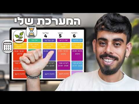 איך לנהל את הזמן שלך כמו מקצוען - השיטה המלאה