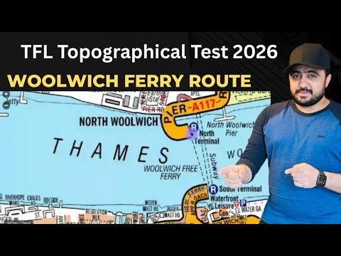 TFL Topographical Test Real Exam Question January 2026 | North Woolwich Ferry route ,sa pco