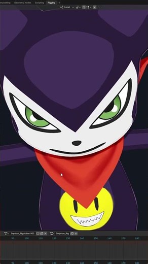 Impmon staring at you 👁 #digimon #3dmodel