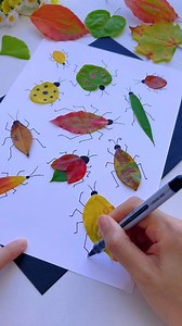 The colors of the fallen leaves added a lot of fun to the insects. The children loved it. #fblifestyle #crafts | Art, Crafts and Journals