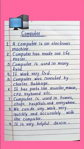 Essay writing on Computer || Computer English essay writing ||