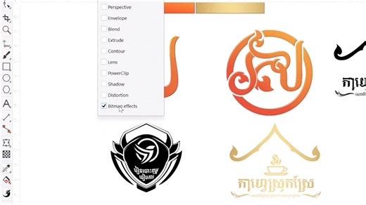 Effects ថ្មី ជាមួយទិចនិចថ្មី លឿន ស្អាតជាងមុន.! #Bitmap_Effects_CorelDraw_2024 ✔️🥰🖨️👨‍💻 | រៀនបោះពុម្ព ធៀបការ