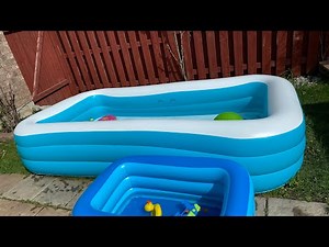 Intex Swim Centre Inflatable Family Pool Setup And reviews । Intex pool reviews part 1