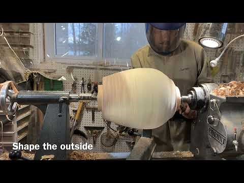Woodturning - Two piece hollow form