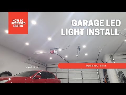 Garage LED Lighting How To, Recessed lighting, LED.
