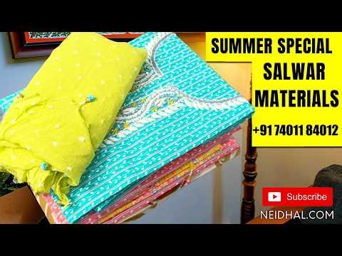 Latest Salwar Dress Material Designs | NEIDHAL.COM | WhatsApp +917401184012 | APR 26 #3744