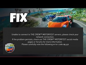 Fix The Crew Motorfest Error Code 0_1_3 on PS5 | Connection Issue Solution