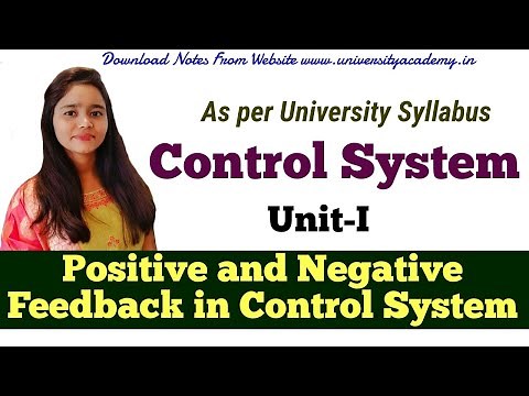 CS2: Positive and Negative Feedback in Control System | Sensitivity Analysis of Control System
