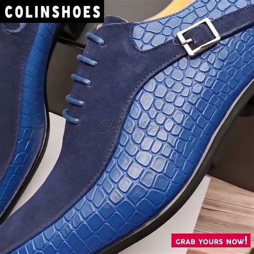 This blue croc-embossed pair is here to save your wardrobe!