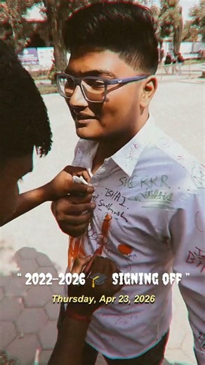 batch 2022-2026 - It's time to sign off✍️ 🫡 #signatureday #Scribbleday