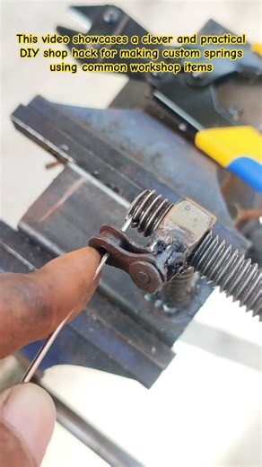 Simple DIY Spring Maker Hack You Need to See #DIY #ShopHacks #ToolHacks #MetalWorking #WorkshopTips