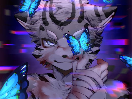 模版“ GAME OVER”绘画过程，喵喵喵