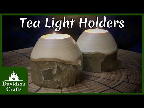Simple Tea Light Candle Holders - Woodturning Project | Davidson Crafts