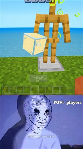 Minecraft New glitch unlocked 🔥 #cyborg #minecraft #shorts