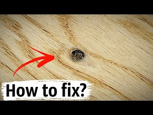 How to fix knots and cracks on a wooden floor? Restoration of a hardwood floor.