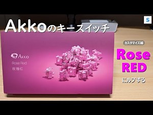 Akkoキースイッチ「Rose Red」へのルブ【組み立てから分解まで】