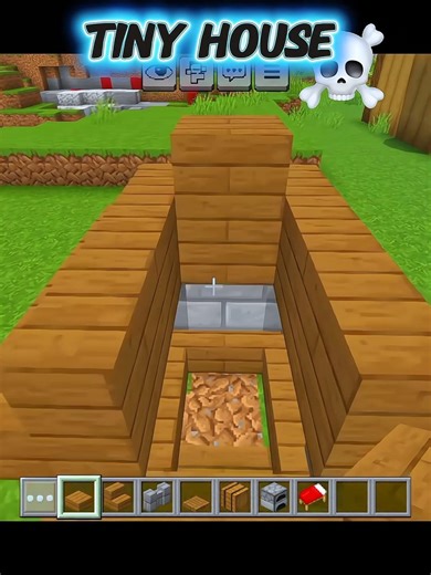 Minecraft Tiny House 💀 #minecraftshorts #trending #viral