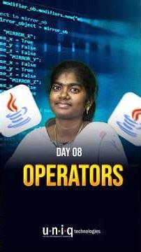 ஆரம்பிக்குறோம் Scratchல இருந்து இன்னைக்கு Day 08 | What is Operators in Java