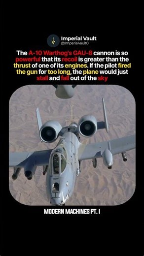 The Terrifying Reality of the A 10's GAU 8 #shorts #history