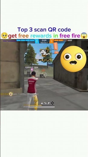 Top 3 scan QR code get free rewards in free fire 😱 #freefire #shortsfeed #trending #shorts