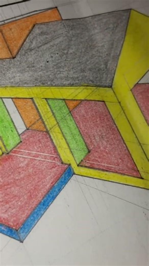 EGD GRADE 11- Perspective drawing Step-by-step #egd #art #drawingskill #diy #drawing #minecraft