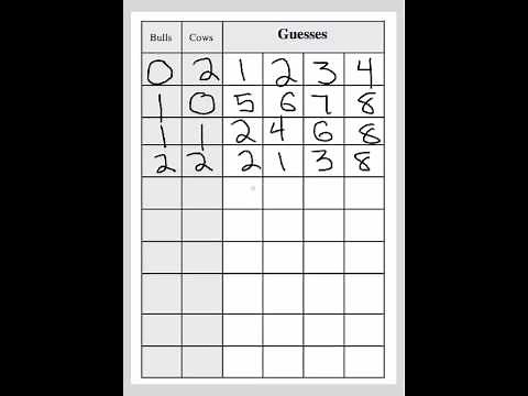 Free Game - Bulls and Cows