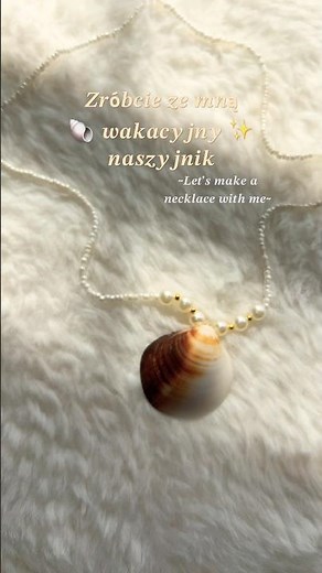 wakacyjny naszyjnik z koralików!🐚 #handmade #bracelet #diy #art #bransoletki #jewellery