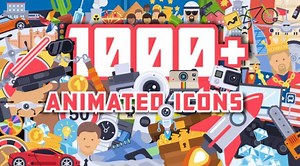 VIDEOHIVE 1000+ FLAT ANIMATED ICONS PACK - INTRO HD