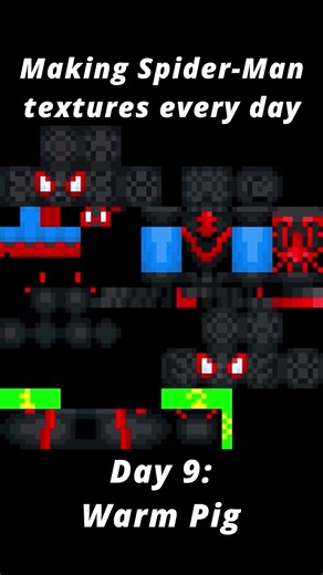 Day 9 of creating Spider-Man Textures