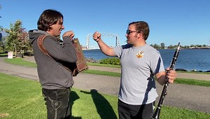 7.9K views · 498 reactions | Alex Meixner and Michael Fortunato sending you a little Clarinet Polka from the grounds of the Duluth Oktoberfestival. The band plays again on Saturday and Sunday. | Alex Meixner Band | Facebook