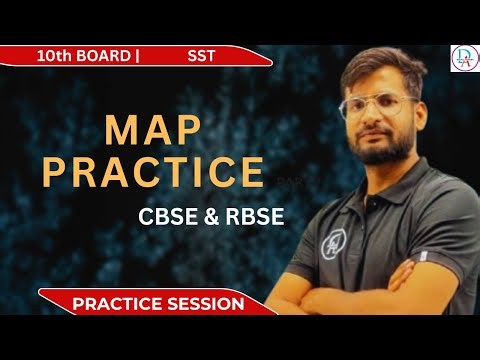 SST Map Practice Class 10 | Most Important Map Work | CBSE & RBSE 2027