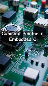 Constant Pointer in Embedded C #embeddedc #cprogramming #pointers #constantpointer