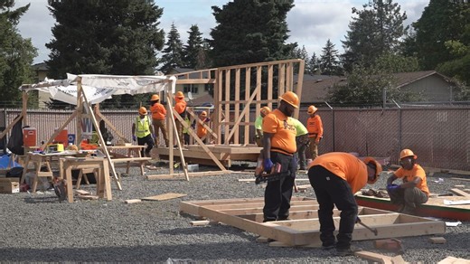 Underserved young adults build tiny homes for homeless through Portland nonprofit