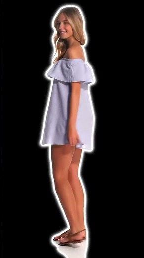 i023 • FX • 4K Claire Gerhardstein wearing a blue Dress