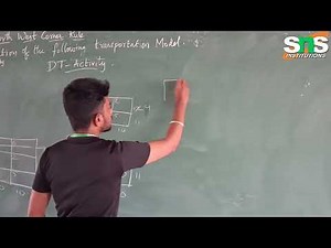 DT Activity|North West Corner Rule| Resource Management Techniques| SNS INSTITUTIONS