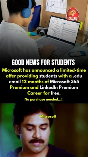 AmericaNriLaFrustration - ANLF on Instagram: "Students ki chala manchi offer idhi...linkedin premium month ki 40 dollars untadhi and job search ki help avutadhi premium unte...enroll avvandi🙌🙏 Key Benefits of the Offer: ​Microsoft 365 Premium: ​AI Integration: Access to Copilot within Word, Excel, PowerPoint, OneNote, and Outlook to help with drafting essays, analyzing data, and organizing notes. ​Advanced Tools: Features like "Researcher" and "Analyst" agents to assist with complex study topi