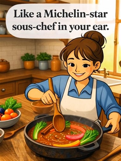 Why Every Home Cook Needs a Digital Sous-Chef. Even the best recipes can't tell you if your pan is too hot or if your sauce is about to break. That’s why we’re building more than just an app—we’re building an assistant. Dynamic Timing: Our AI synchronizes your side dishes so everything hits the table hot at the exact same time. Skill Scaling: Whether you're boiling water for the first time or tempering chocolate, the AI adjusts its instructions to your experience level. Error Correction: Messed 