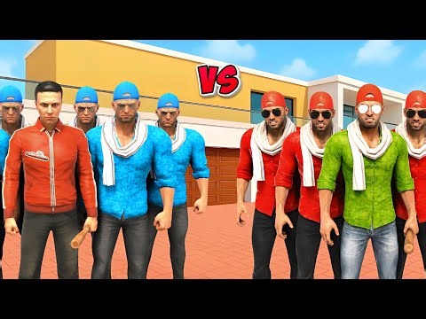 Chacha Blue Gang vs Jack Red Gang Fight 😱 in Indian Theft Aura Simulator 🔥 Aryan Gamerz 