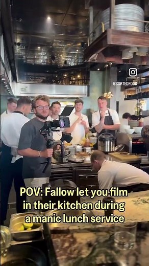 FILMING DURING A BUSY LUNCH SERVICE AT FALLOW RESTAURANT