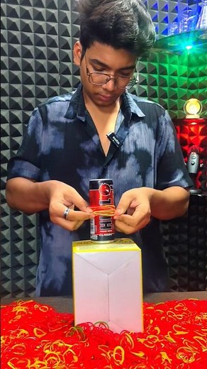 Exploding A Cold Drink Can with Rubber Bands #shorts #viral #short #explore #experiment #trending