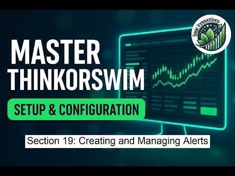 TOS Platform 19: Creating and Managing Alerts